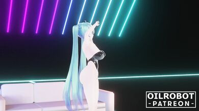 VirtuaGirl Miku: Ecstasy in the Synthetic Singing Sensation's Dance of Desire!