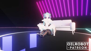 VirtuaGirl Miku: Ecstasy in the Synthetic Singing Sensation's Dance of Desire!