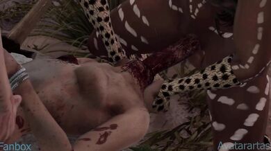 Meg Thomas Spitroasts Neck and Pussy in Double-Penetration Orgy