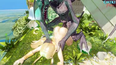 Fucking Zelda and Ridley in a Tornado of Cum!