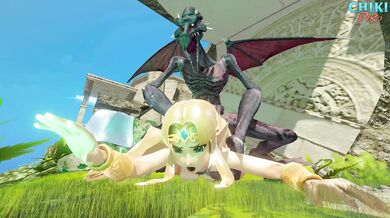 Fucking Zelda and Ridley in a Tornado of Cum!