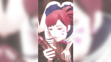 Sexy Space Babe D.VA's Adventures in Pornland