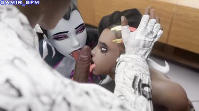 Widow's Luscious Licking of Sombra's Candy Bar - Gamir