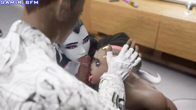 Widow's Luscious Licking of Sombra's Candy Bar - Gamir