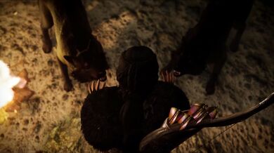 Huntress Tied Up and Ravaged by Lustful Beasts