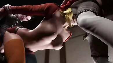 Busty Priscilla's Mind-blowing Three-way Exploit