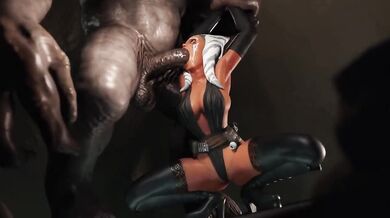 Ahsoka Tano gets her throat ravaged by a hungry rancor