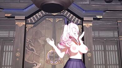 Addicted to Iyo's Juicy Booty in [A]ddiction MMD Hentai Video