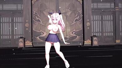 Addicted to Iyo's Juicy Booty in [A]ddiction MMD Hentai Video