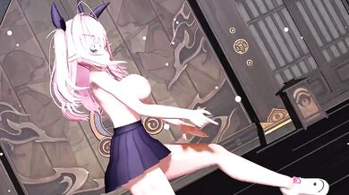 Addicted to Iyo's Juicy Booty in [A]ddiction MMD Hentai Video