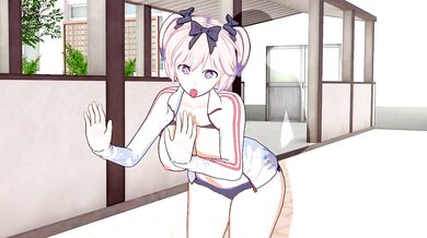 Hibari from Senran Kagura Exposes her Naughty Bits in this Steamy Anime Porn Parody