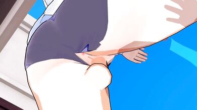 Hibari from Senran Kagura Exposes her Naughty Bits in this Steamy Anime Porn Parody