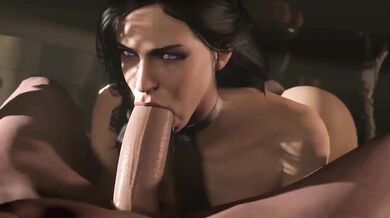 Busty Sorceress Yennefer's Rough Sex with Big Dicked 'Bomyman'