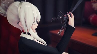 [MMDSunrise] Principal Haku gets buggered by insects in her office
