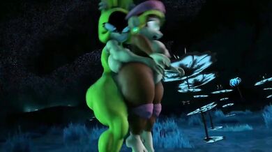 Dixie getting nailed by Surge in the dark