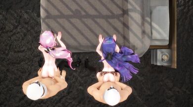 Mei Fucked by the Thunder God: A Rough and Tender Gangbang with Raiden and Elysia