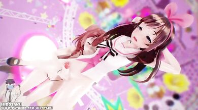 Futa Virtual Reality Sex with Kizuna AI and Korone Inugami in 'VRtubers'