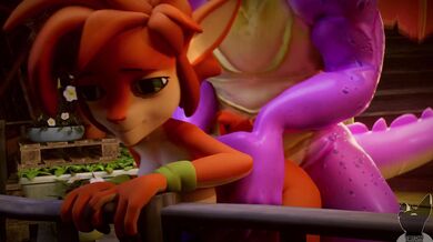 Lucky Spyro Gets Twitchy in Animation Porn