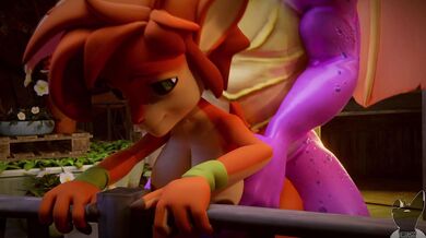 Lucky Spyro Gets Twitchy in Animation Porn