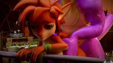 Lucky Spyro Gets Twitchy in Animation Porn