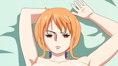 Luffy's Deep Throat Adventure with Nami in a Hot and Horny HMV Session