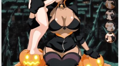 Yoruichi's Halloween Cock-Sucking Adventure with Bato