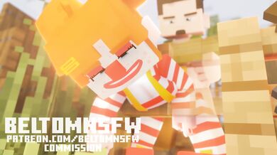 Minecraft Clown Fucked up on a Fence: A Beltom NSFW Experience