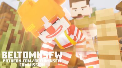 Minecraft Clown Fucked up on a Fence: A Beltom NSFW Experience