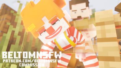 Minecraft Clown Fucked up on a Fence: A Beltom NSFW Experience