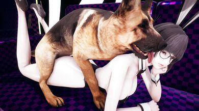 Bunny Girl Gets Banged by Horny Canine