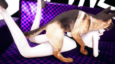 Bunny Girl Gets Banged by Horny Canine