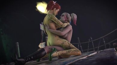 Harley Quinn and Poison Ivy's Lesbian Sexcapade - Amateur Porn