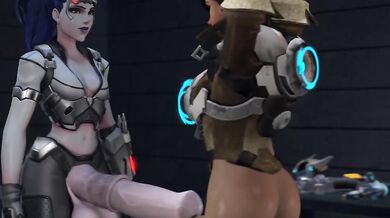 Futa Tracer and Widowmaker Get Freaky in Futanari Feizaisfm