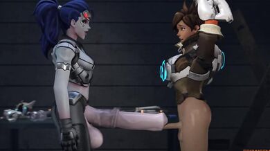 Futa Tracer and Widowmaker Get Freaky in Futanari Feizaisfm