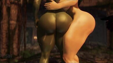 Amazonian Futanari Orc Penetrates Supple High Elf Harlot Part 1