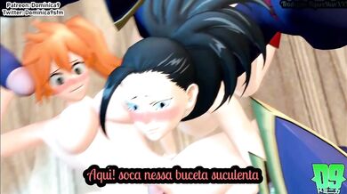 O Título de este vídeo de Hentai é A Primeira Missão Secundária de Momo e Kendo Traduzida PT-BR.