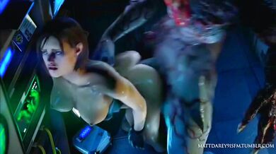 Jill Valentine's Sexual Encounter with a Tyrannical Dictator in Her Resident Evil 3 Outfit