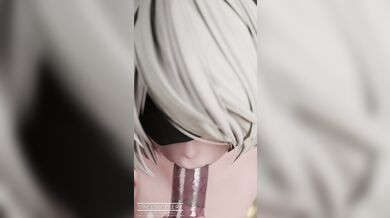 Fucking 2B's Pet: Her Wet and Tight Pussy Gets Hammered by Her Sex Robot