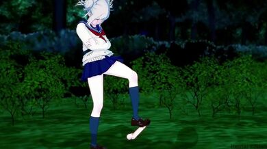 Himiko Toga Gets Herself Locked Up After an Outdoor Orgy with Her Prisoner in My Hero Academia