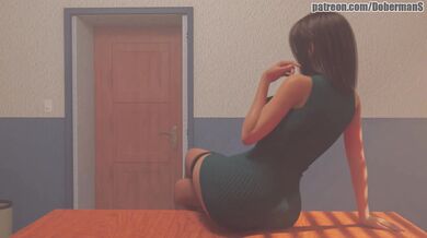 Ms. Linda's Filthy Classroom Antics Exposed in Doberman Studio's Part 3