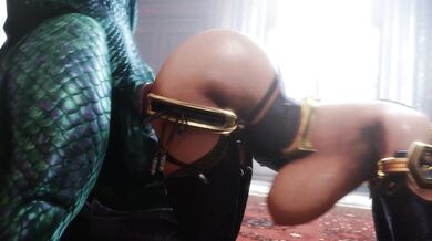Busty Ivy Blows Monstrous Load on Reptilian BF [B]