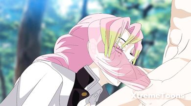 Naughty Schoolgirl Mitsuri Gets Her Panties Wet in the Forest with Big-Dicked Iguro [Xtremetoons]