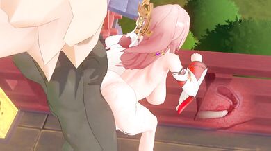 Behind the scenes of Yae Miko's hot sexcapade with hilichurl