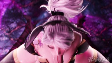 Slutty Akali Gives Unmasked BJ in 'AZNYAN07'