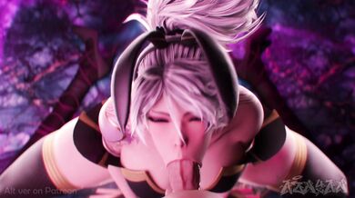 Slutty Akali Gives Unmasked BJ in 'AZNYAN07'