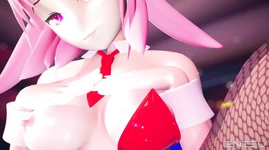 - Bunny Girl's Punished Feet in MMD Hentai Video