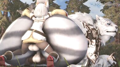 Dromarch: Double Futanari Penetration