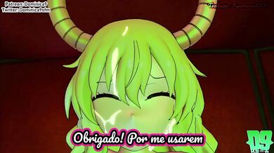 Lucoa Gets Reamed by Three Dudes in a Nightclub
