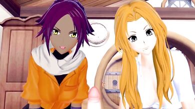 A Lustful Night with Yoruichi and Rangiku in 3D!