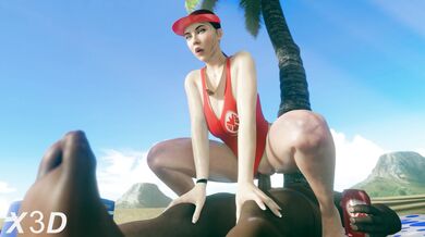 Blonde Hottie Life Guard with a Black Cock in Her Mouth [Titty Fucking and Anal] [Ultra HD]